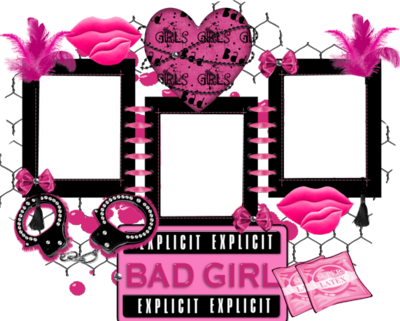 Bad Girl Pink Frame Bad Girl Pink Frame