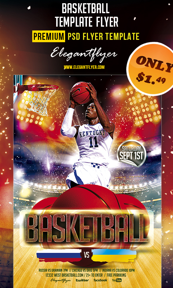Basketball PSD Flyer Templates