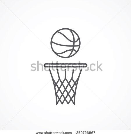 Basketball Vector Line Art