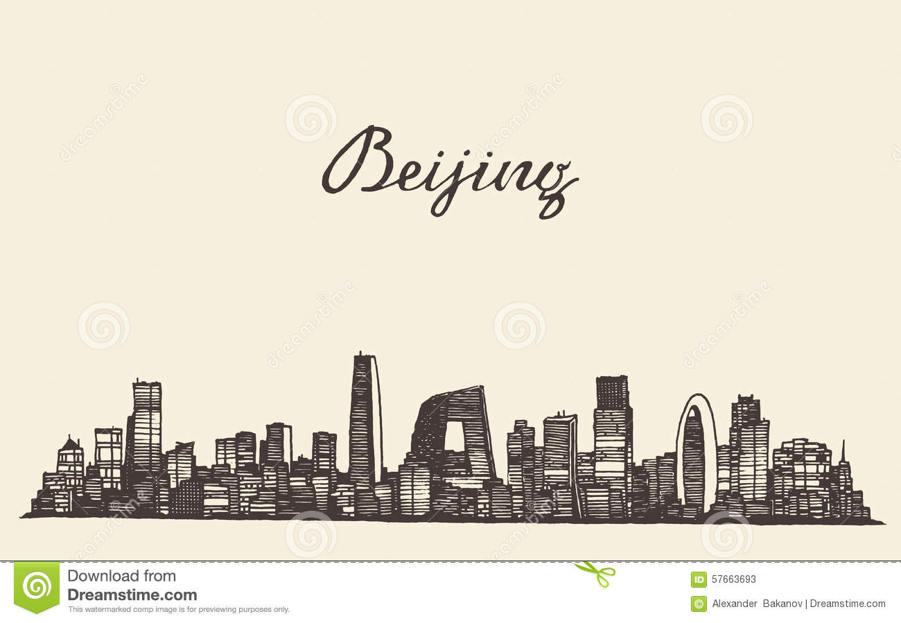 Beijing Skyline Vector