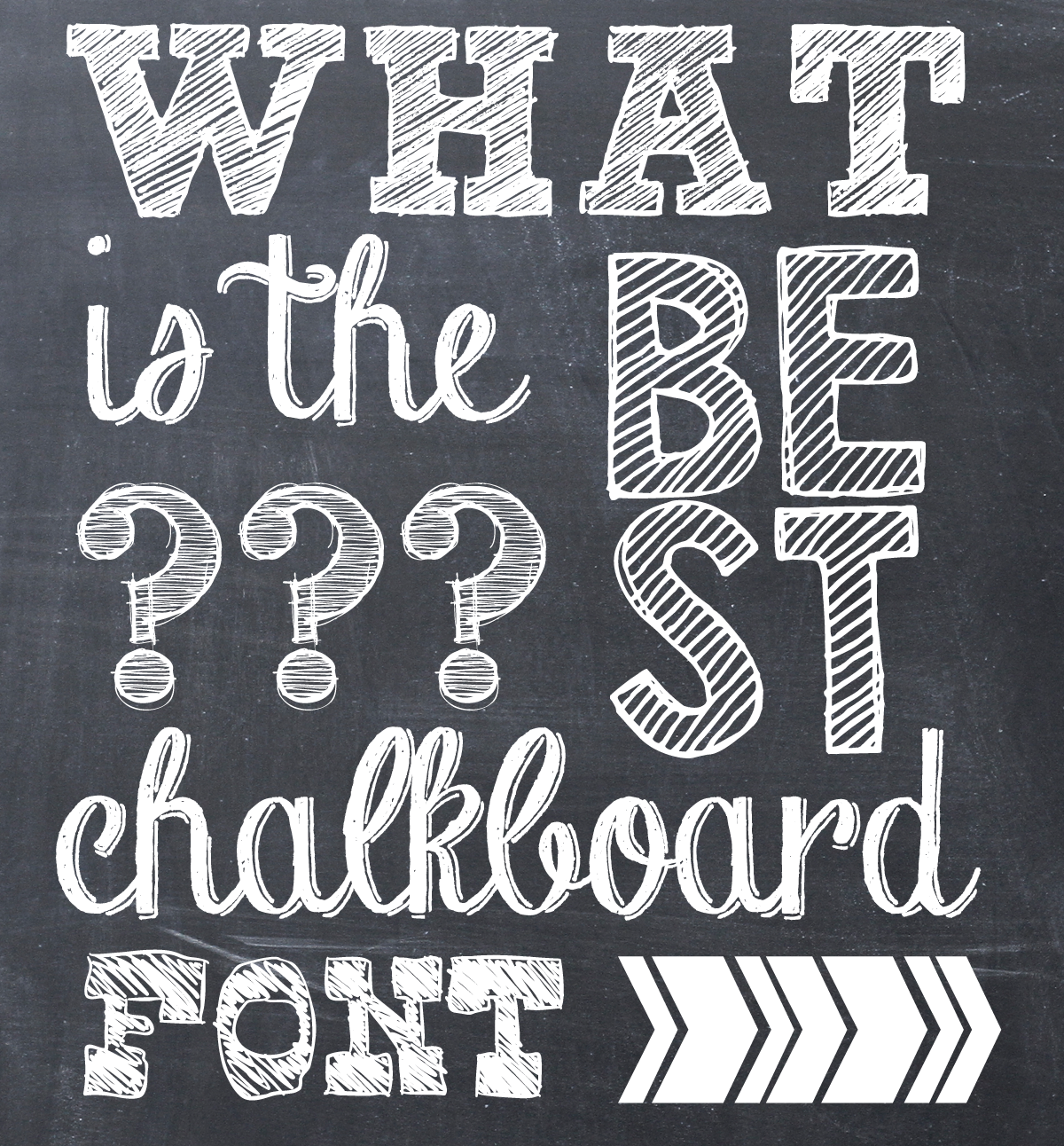 11 Free Chalkboard Font Images