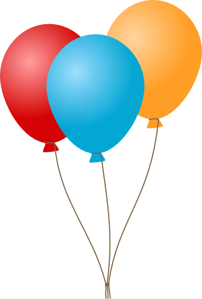 Birthday Balloons Clip Art