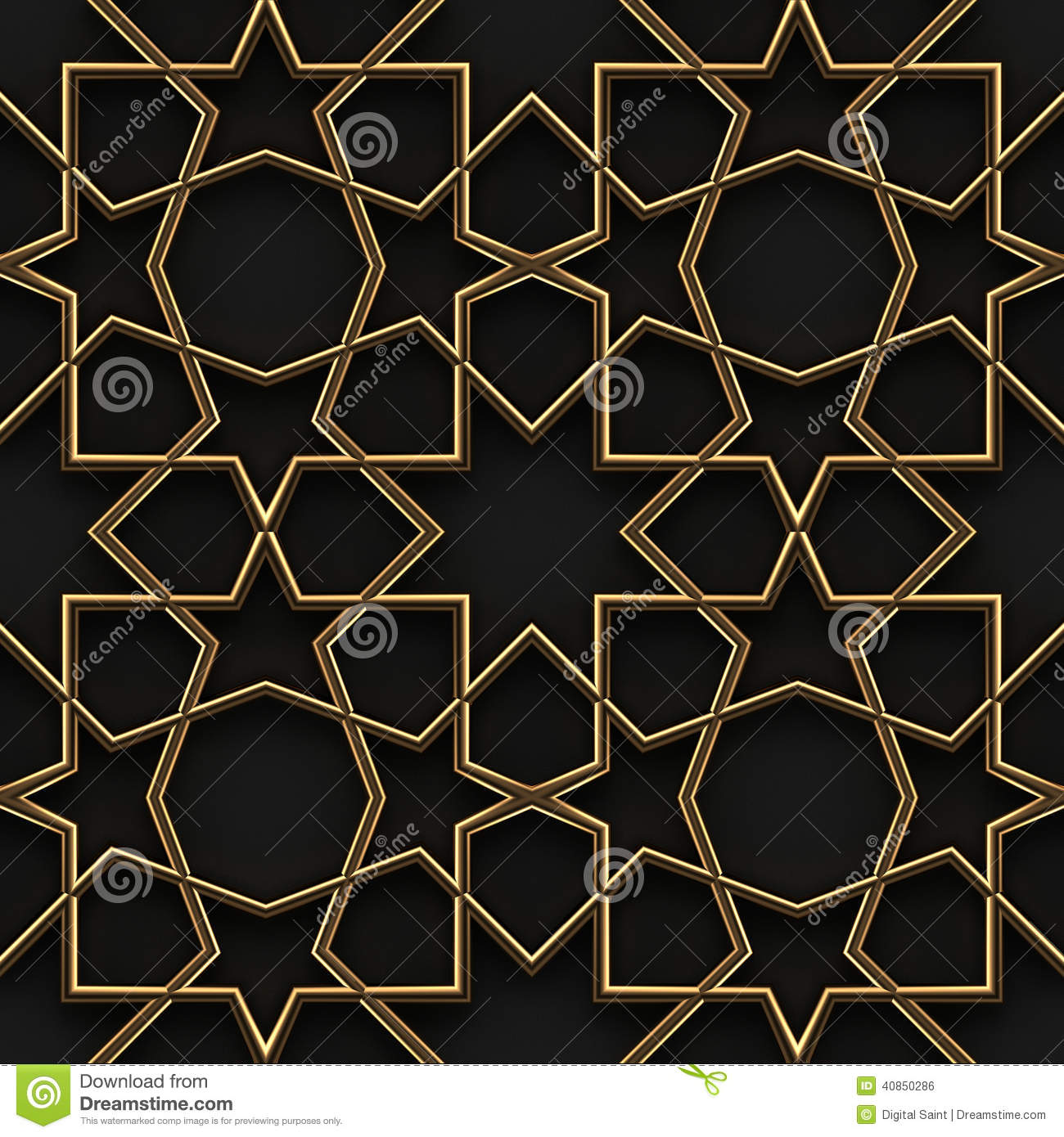 Black and Gold Pattern