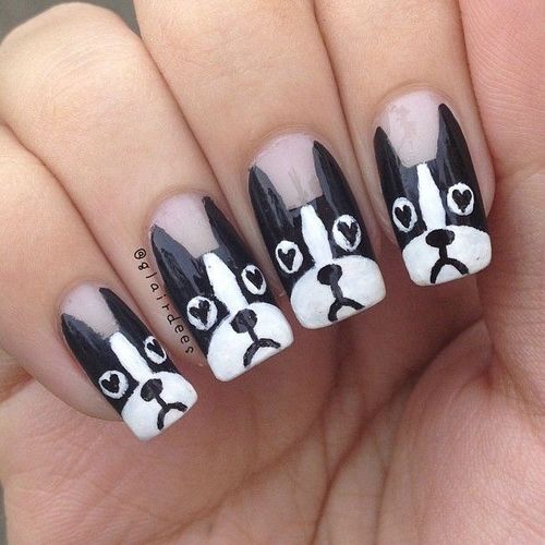 Black and White Nail Art