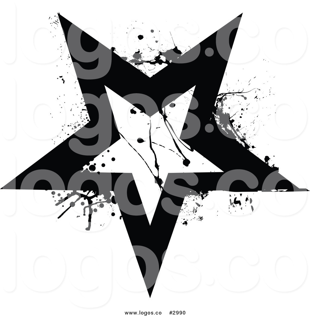 Black and White Star Vector Black and White Star Vector
