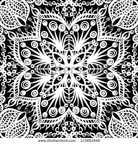 Black and White Vintage Patterns