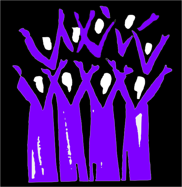 Black Choir Clip Art