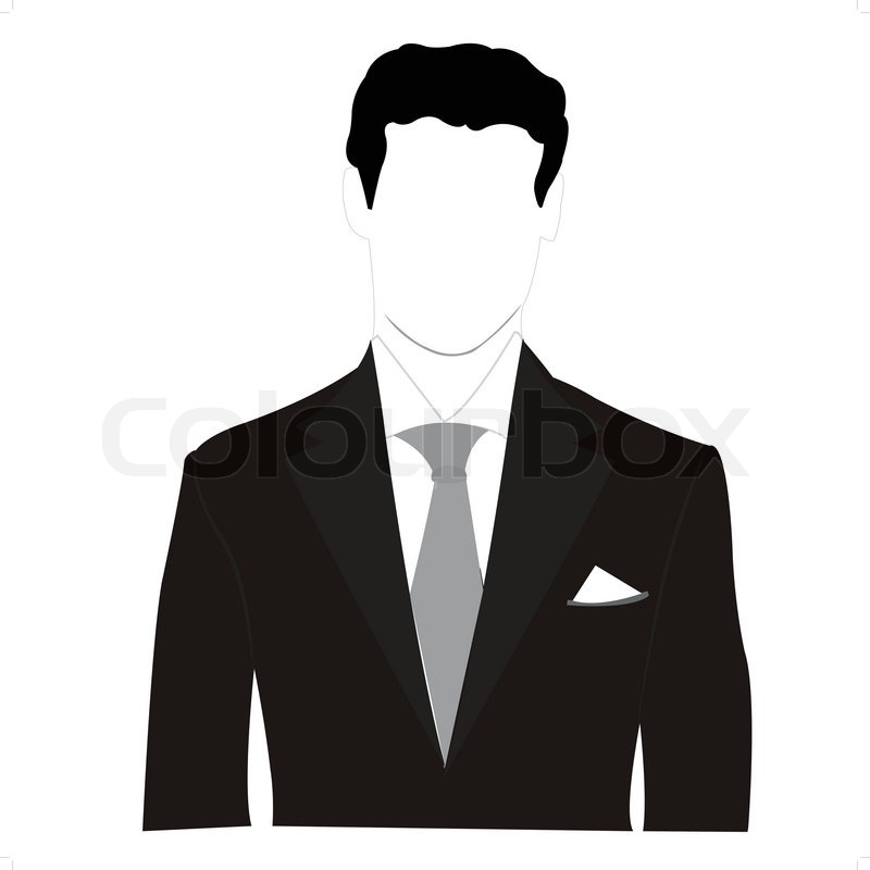 Black Man in Suit Silhouette