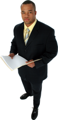 8 Black Man In Suit PSD Images