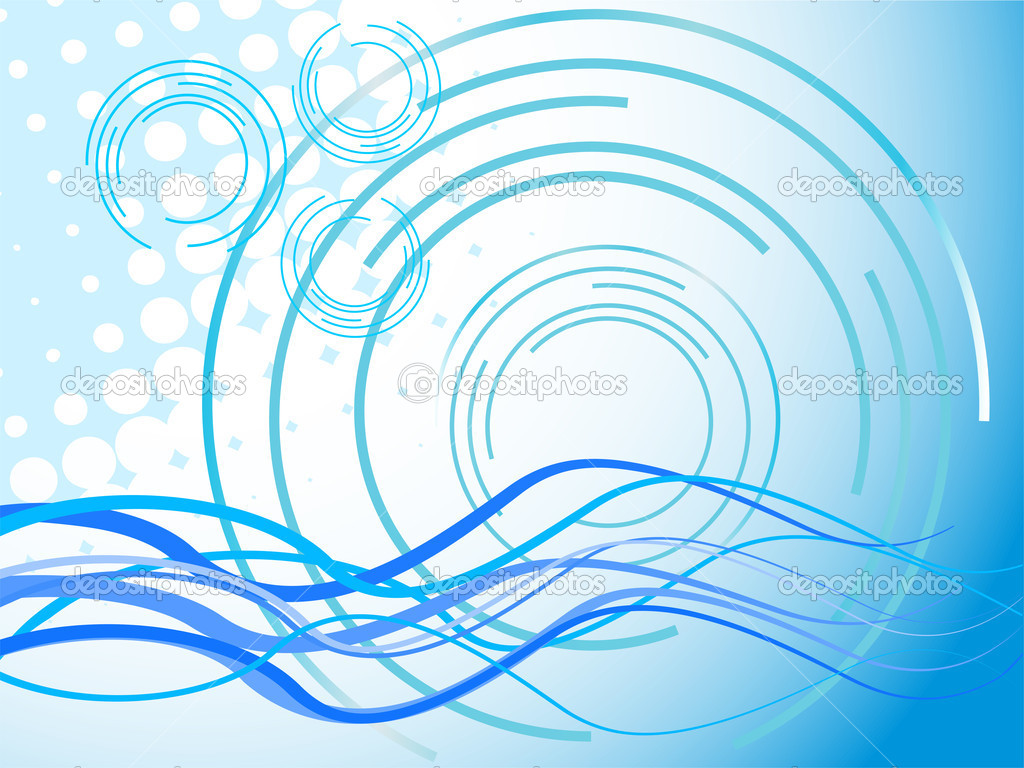 Blue Abstract Graphic Design