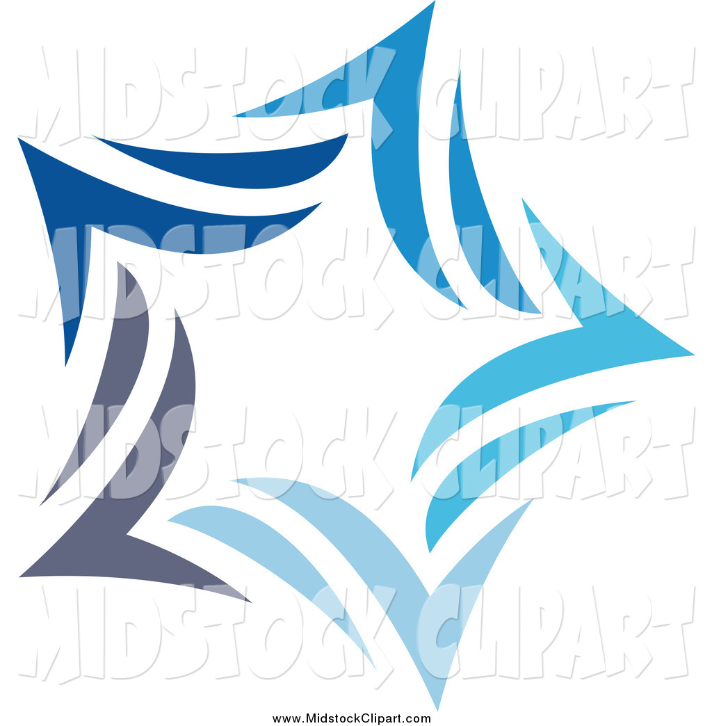 Blue Stars Clip Art Designs