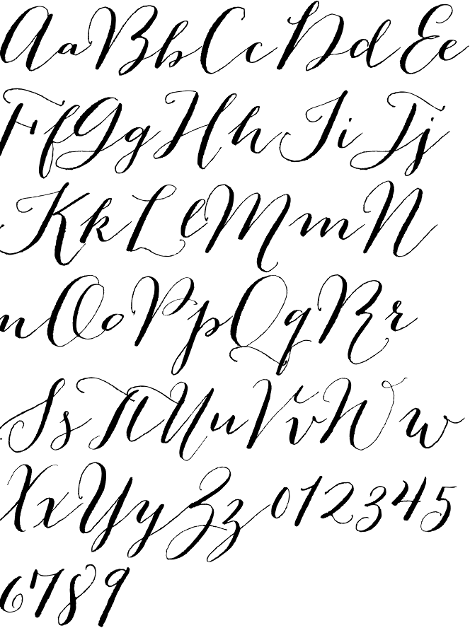 13 Photos of Modern Calligraphy Script Font