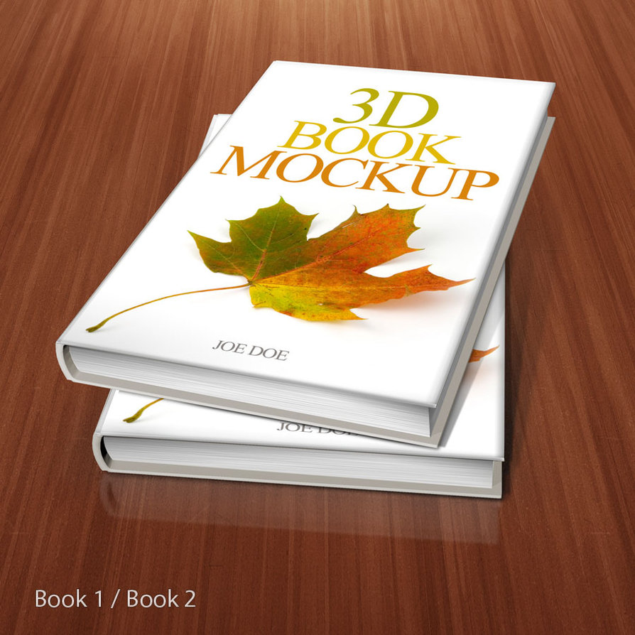 Book Cover Mockup Template PSD