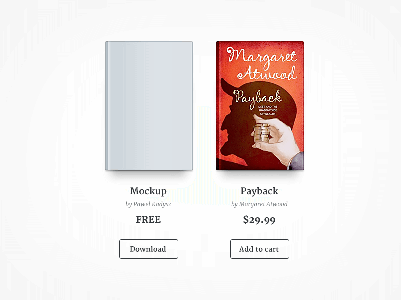 Book Cover Mockup Template PSD