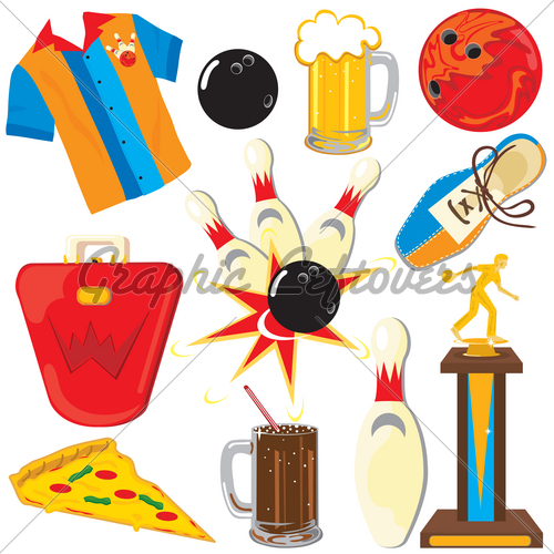 Bowling Party Clip Art