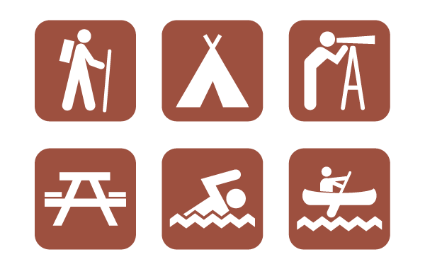 Camping Icons Clip Art