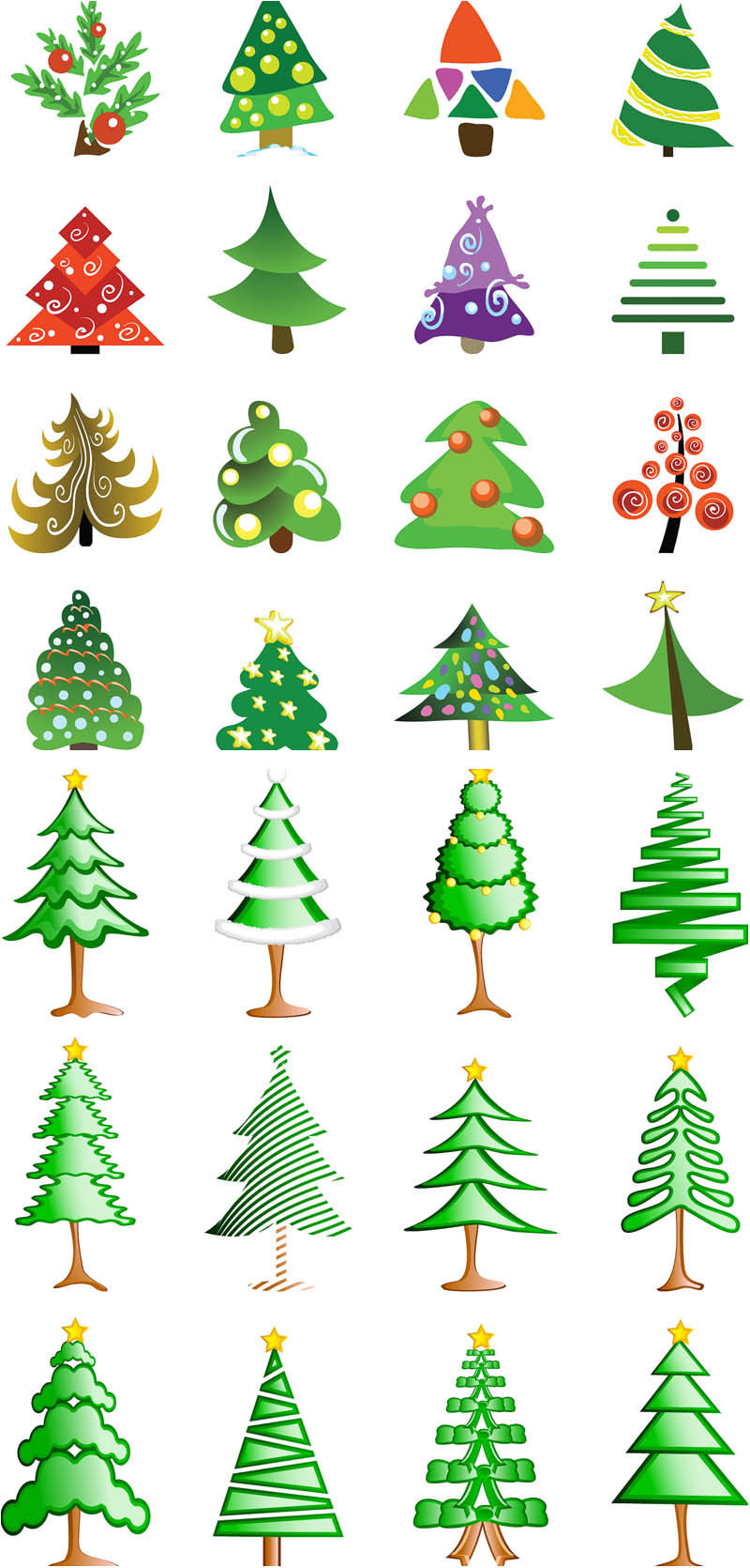 Cartoon Christmas Tree Clip Art