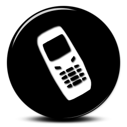 Cell Phone Icon Black