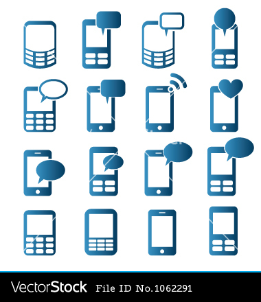 Cell Phone Icon Vector