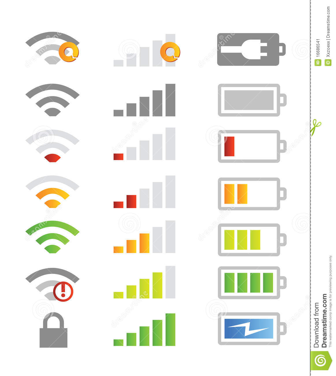 Cell Phone Icons and Symbols