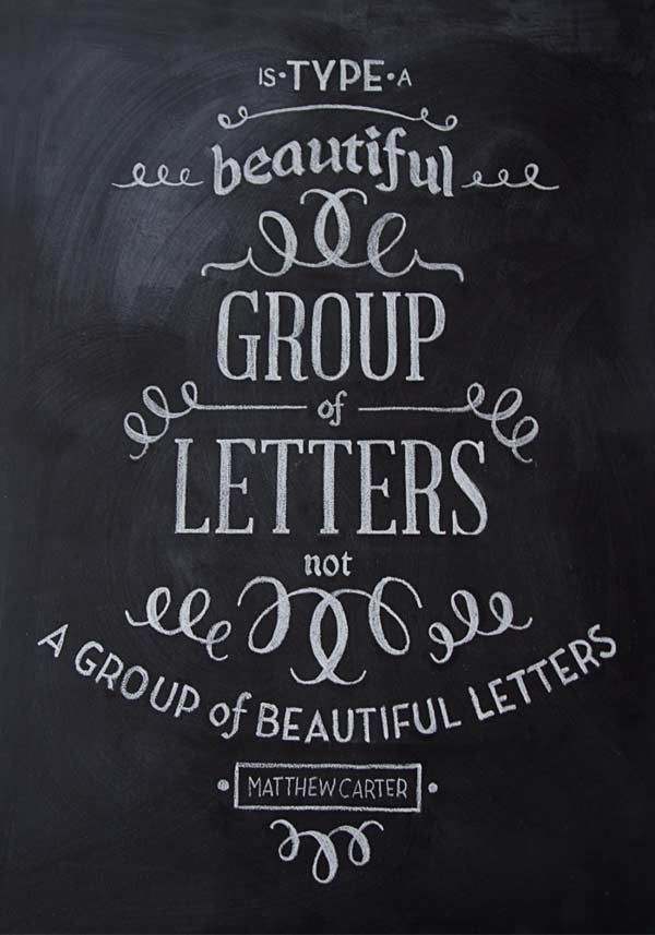 Chalkboard Typography Quotes