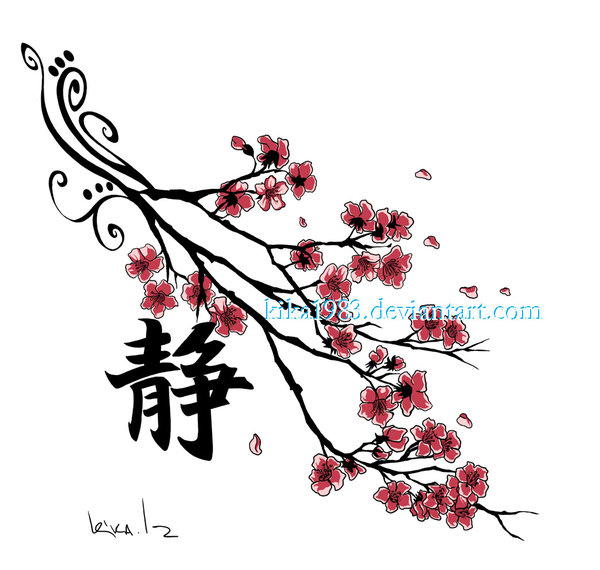 Cherry Blossom Tattoo Drawings