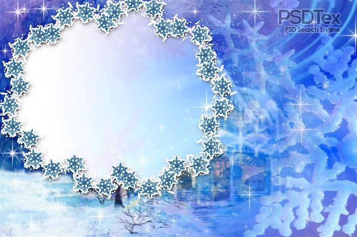 Christmas Frame PSD Template