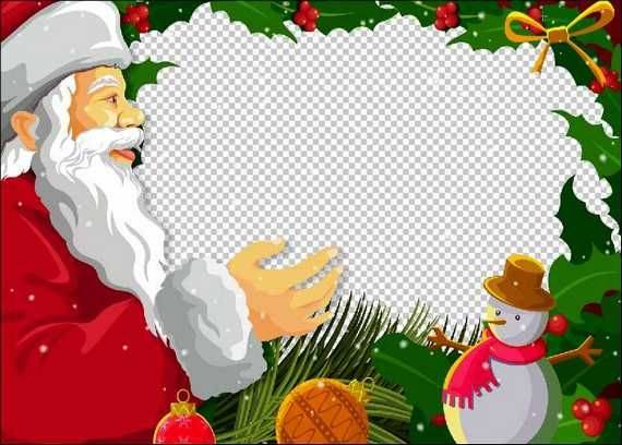 Christmas Photoshop Frames Template