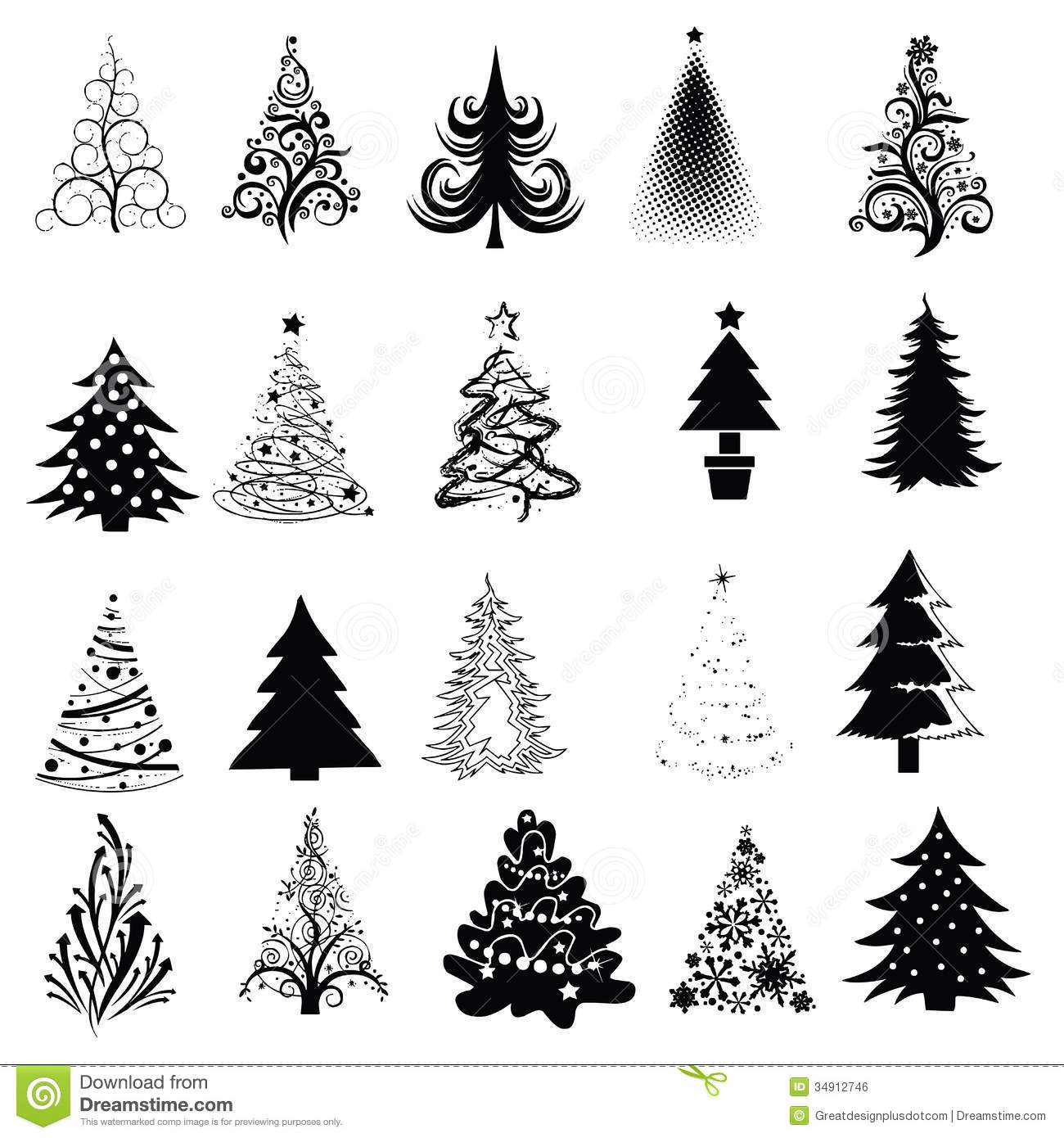 Christmas Tree Silhouette Clip Art Christmas Tree Silhouette Clip Art