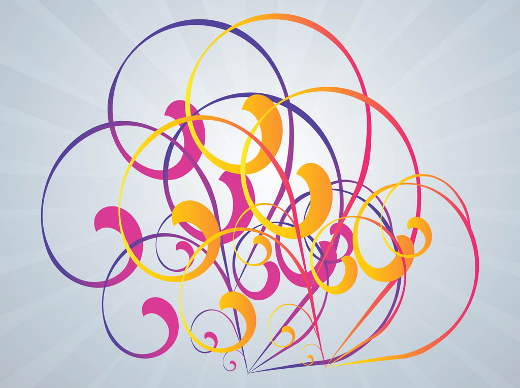 Colorful Swirl Clip Art