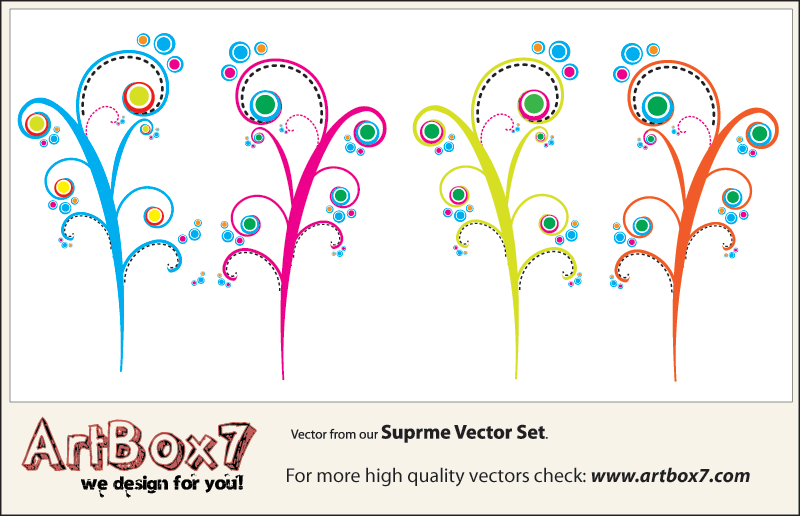 Colorful Swirl Vector Free