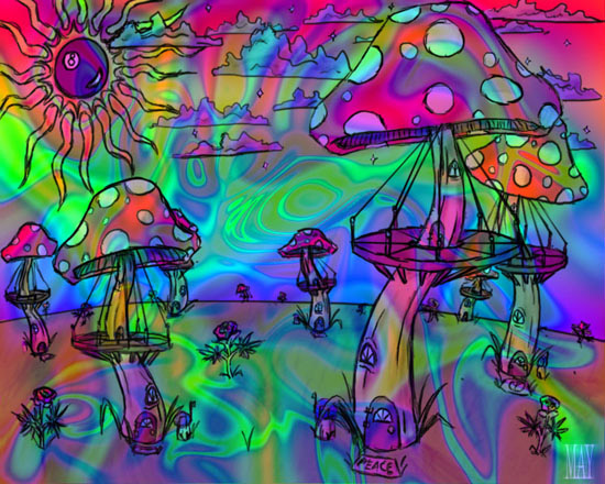 Colorful Trippy Psychedelic Art