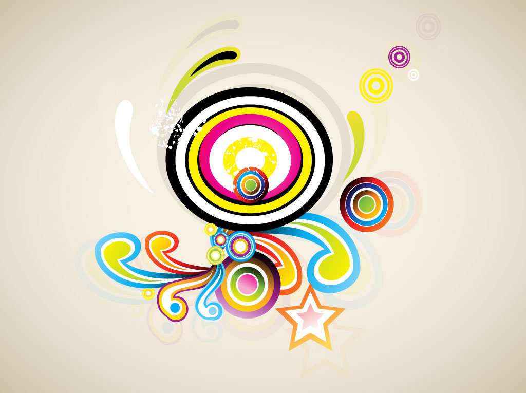 Cool Colorful Swirl Designs