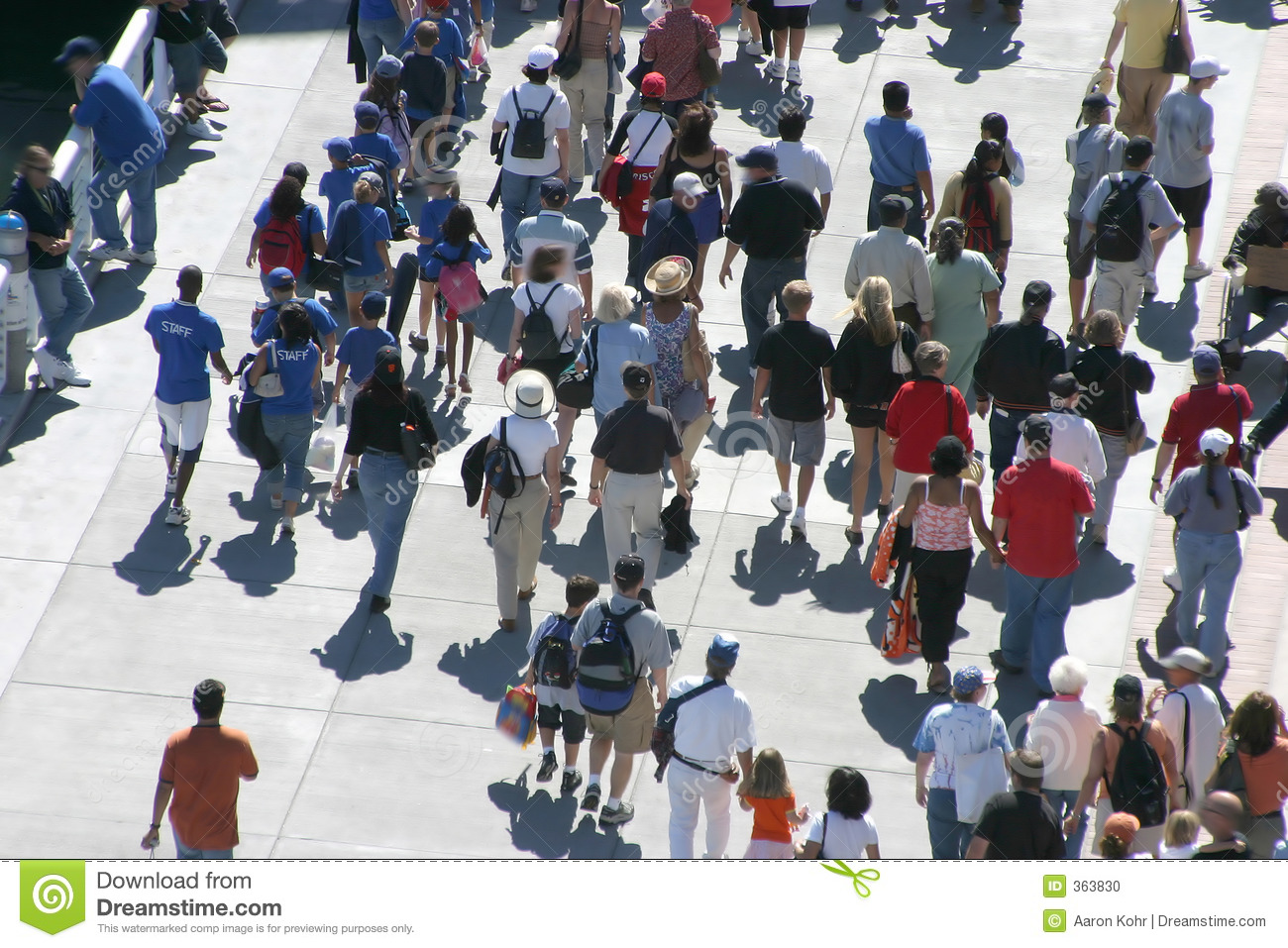 Crowd of People Walking Stock-Photo