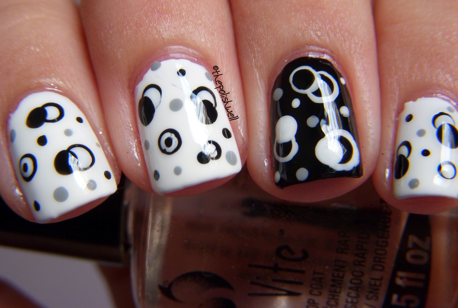 Cute Nail Ideas Black and White