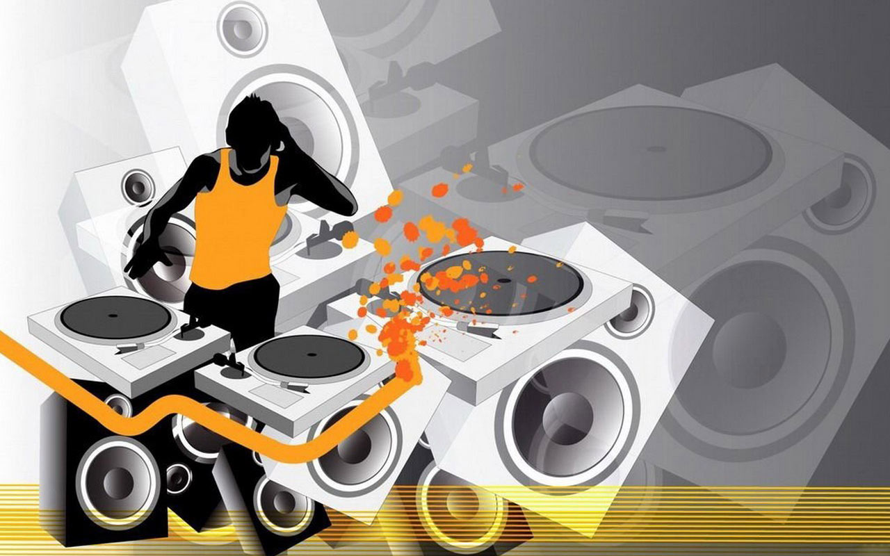 DJ Music Vector Art