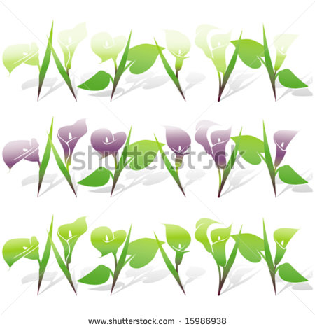 Easter Lily Vector Art