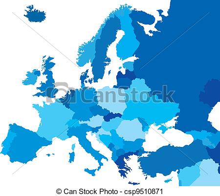 Europe Map Clip Art