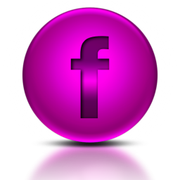 Facebook Social Media Icons Pink