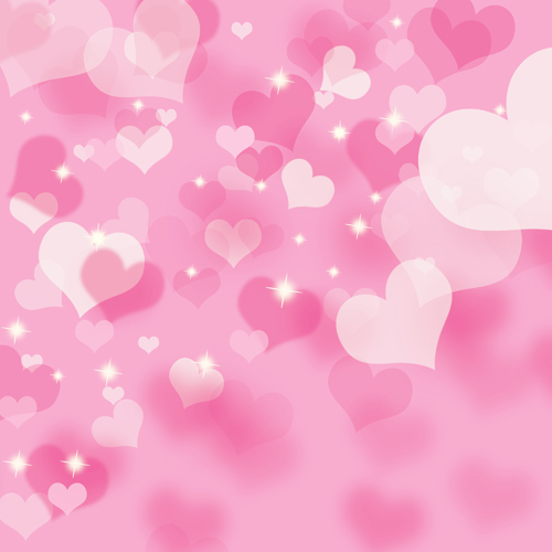 February Valentine Hearts Background