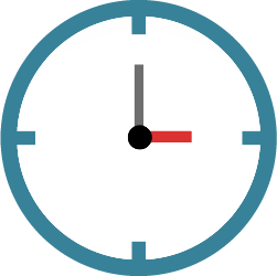 Flat Clock Icon