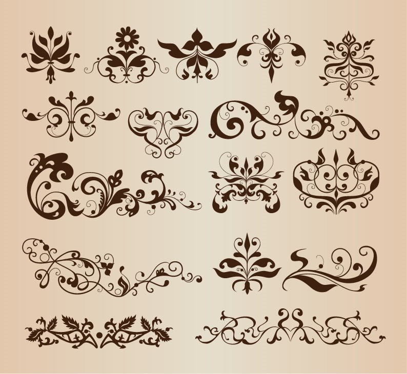 Floral Vector Design Elements