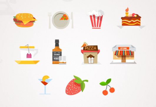 Food Icon Flat Design