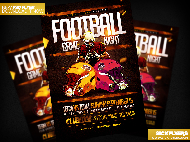 Football Flyer PSD Template