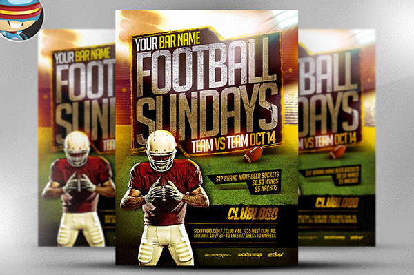 Football Flyers Templates Free