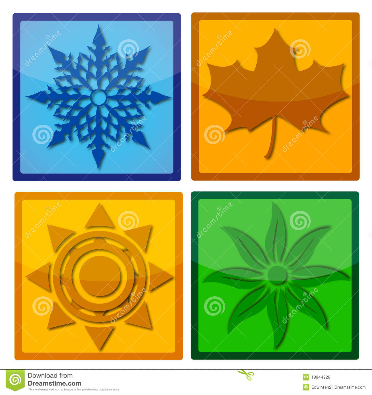 Four Seasons Icons Free