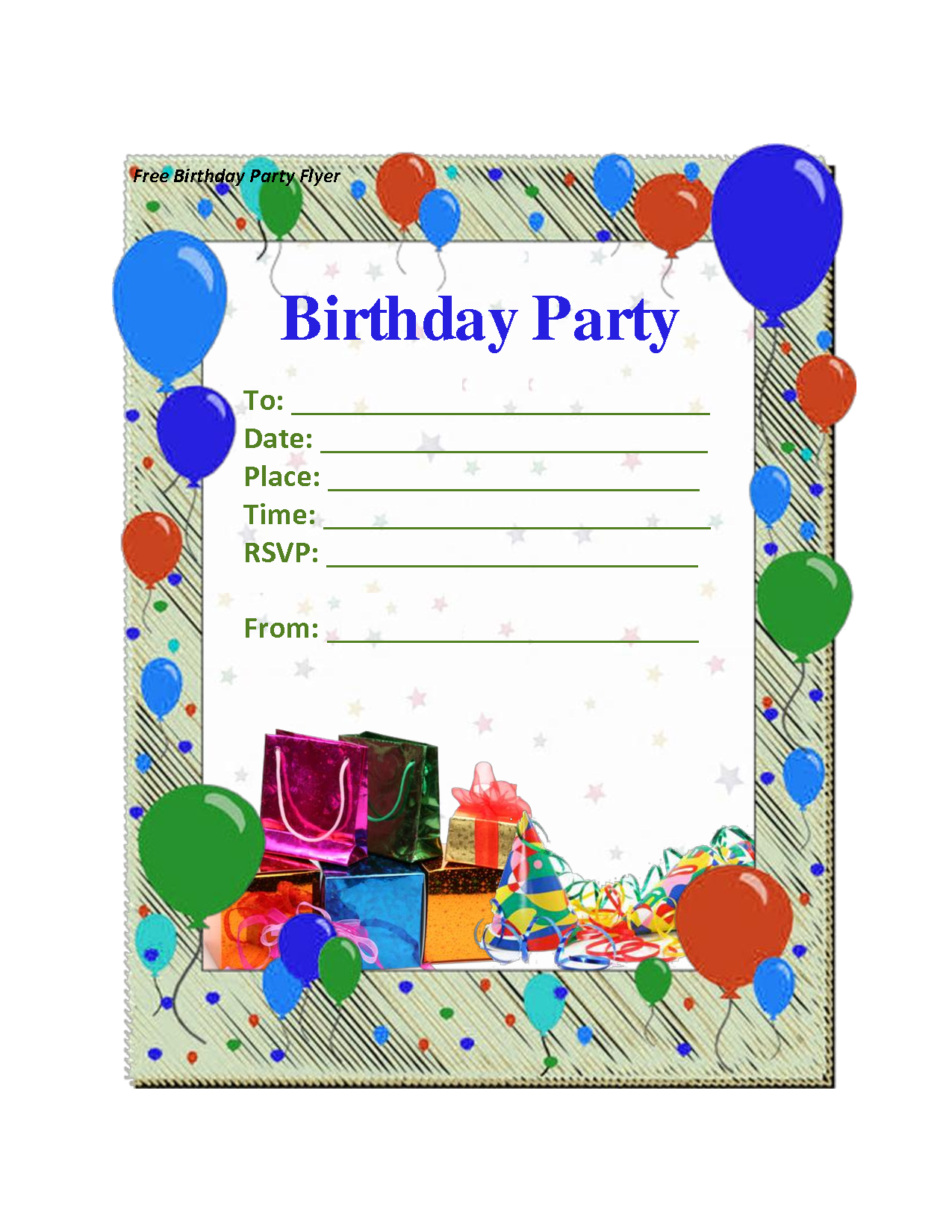 Free Birthday Invitation Templates