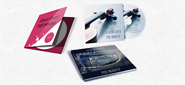 Free CD Template PSD Mockup Free CD Template PSD Mockup
