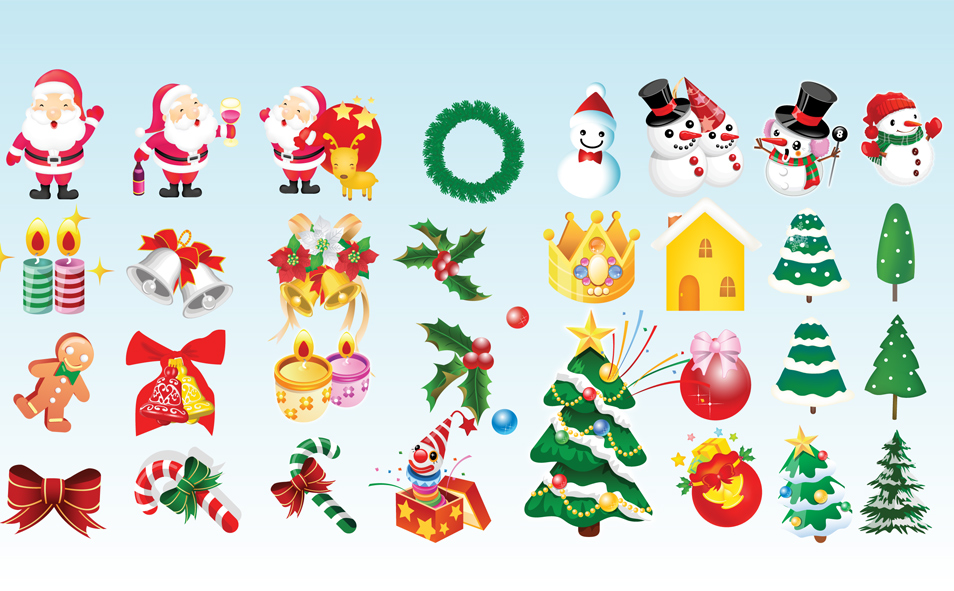 Free Christmas Icons Clip Art