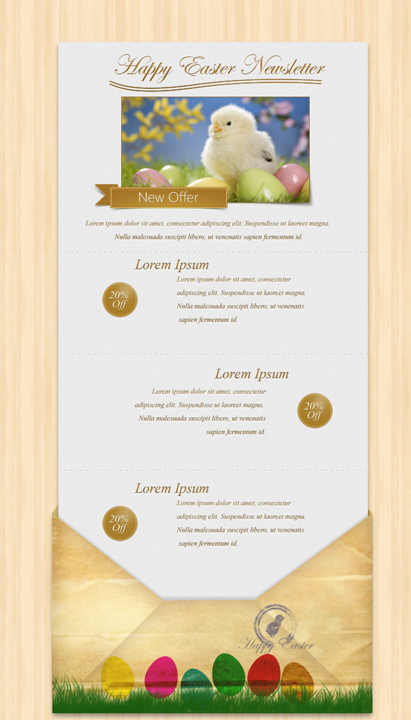 Free Easter Newsletter Template